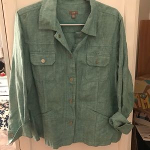 J.Jill linen jacket.. beautiful color